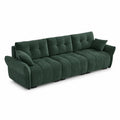 3-Sitzer Sofa Bouclé Dunkelgrün