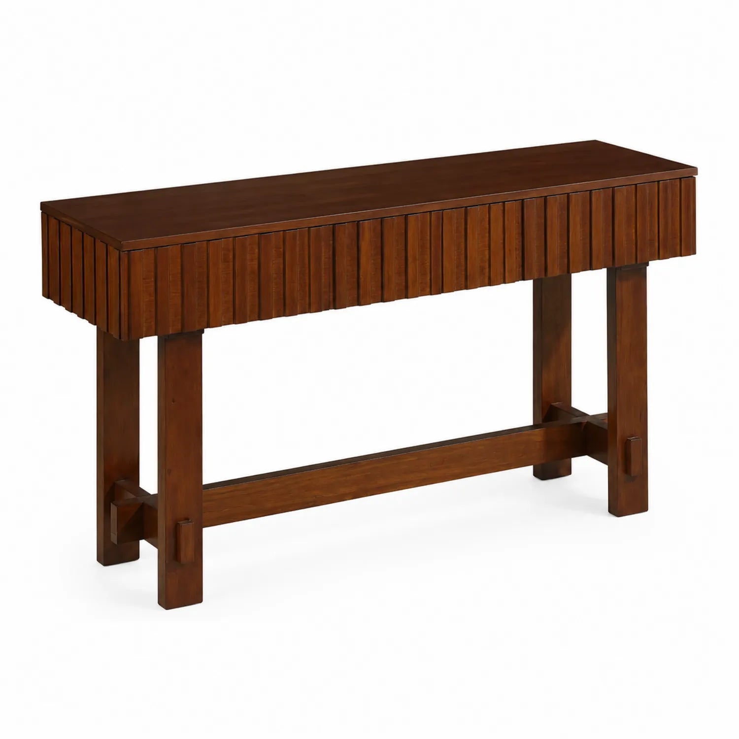 Konsolentisch rechteckig 120 cm Holz Braun