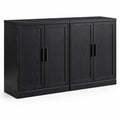 Sideboard aus MDF Holz Schwarz