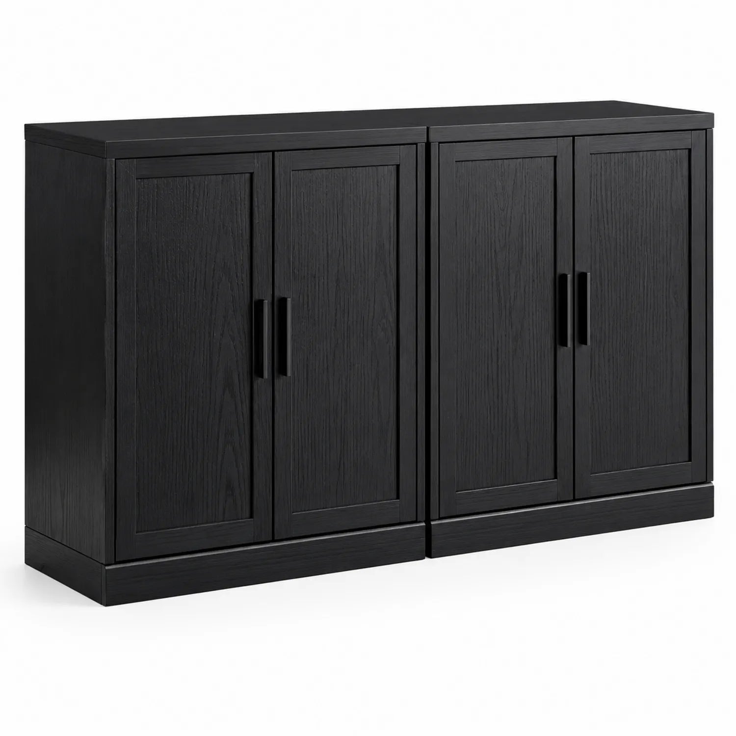 Sideboard aus MDF Holz Schwarz