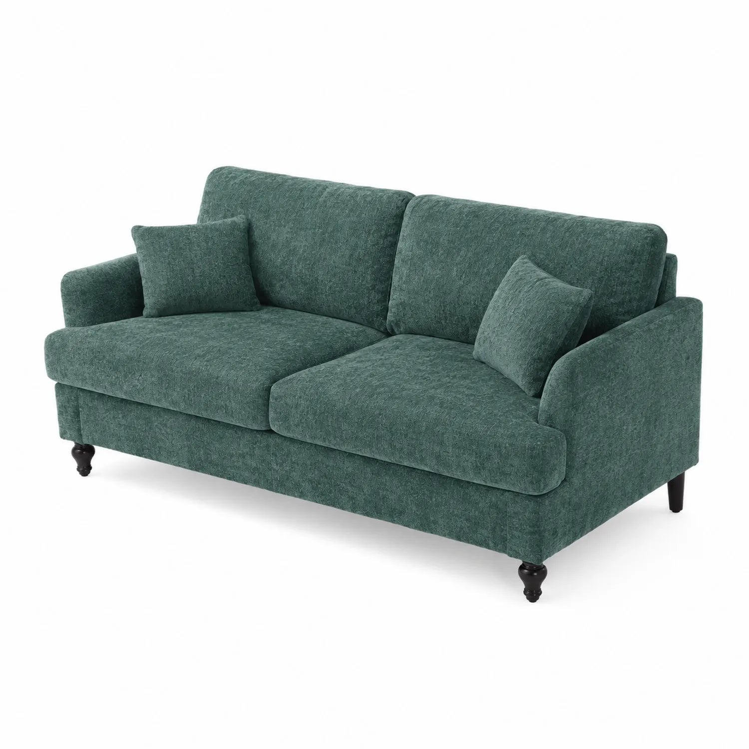 3-Sitzer Sofa Stoff Grün