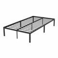 Metallbettgestell Schwarzer Stahl 200x90 cm