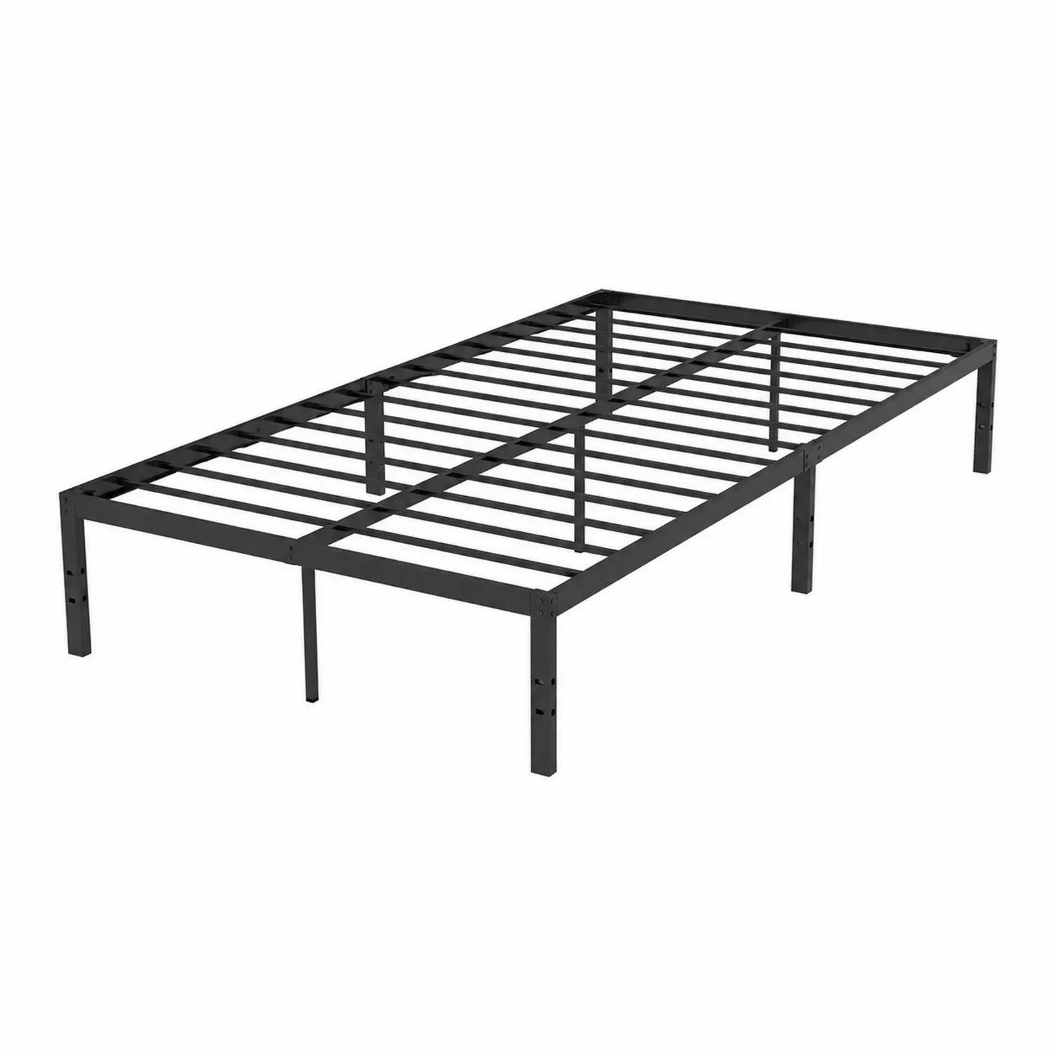Metallbettgestell Schwarzer Stahl 200x90 cm