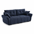 3-Sitzer Sofa Polyester Dunkelblau