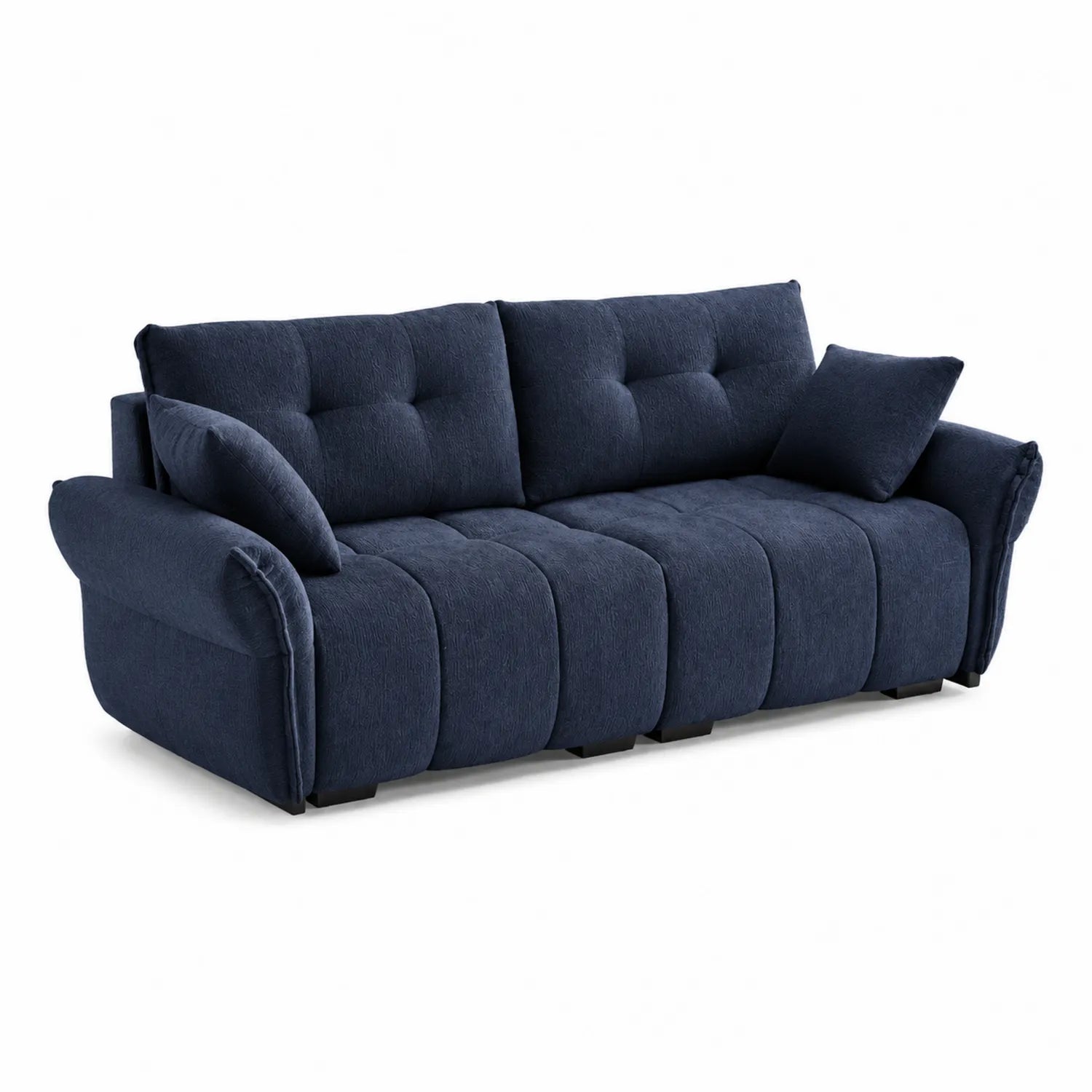 3-Sitzer Sofa Polyester Dunkelblau