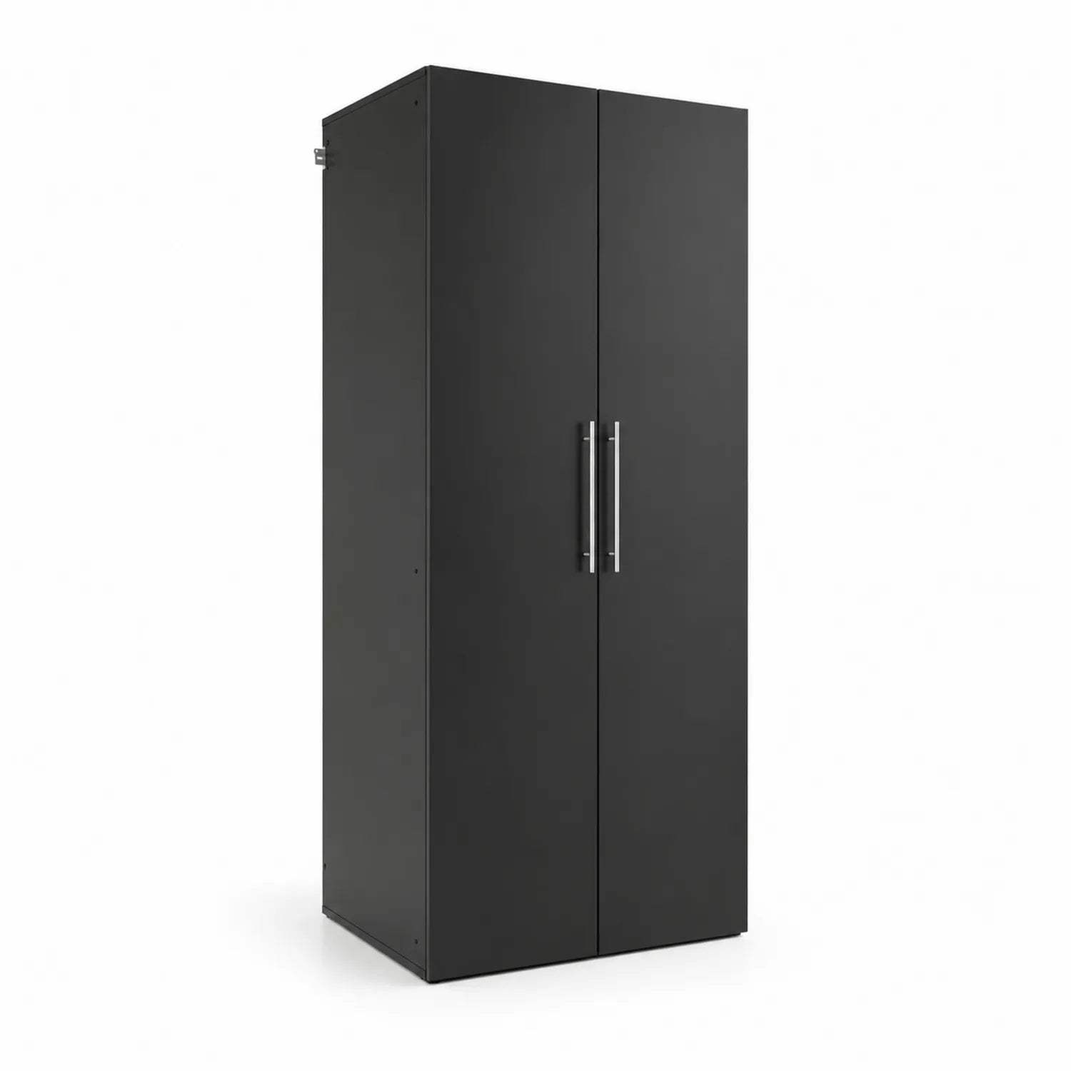 Metallschrank mit zwei Türen 180x90x45cm Schwarz