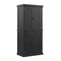 MDF Mehrzweckschrank Schwarz 180x80x40cm