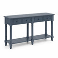 Konsolentisch Rechteckig 120x30x80 cm MDF Dunkelblau