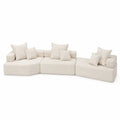 Modulares Ecksofa Set Boucle Beige
