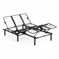 Elektrisch verstellbarer Stahl-Bettrahmen 200cm x 150cm Schwarz